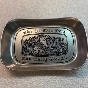 Wilton Armetale Give Us Our Daily Bread Tray New